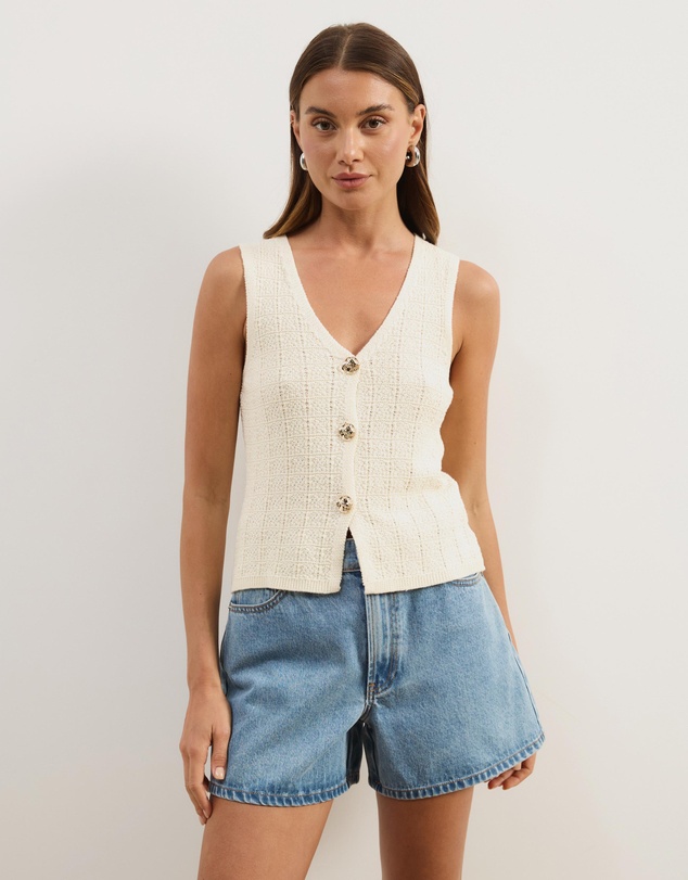 Atmos&Here - Tia Sleeveless Knit Vest
