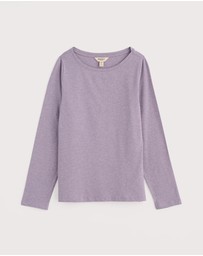 Seasalt - Seasalt Cornwall Purple Easel Long Sleeve Top Jersey
