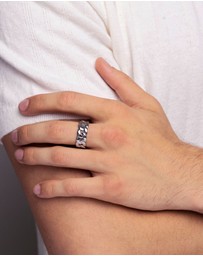 Nialaya Jewellery - Men's Chain Ring