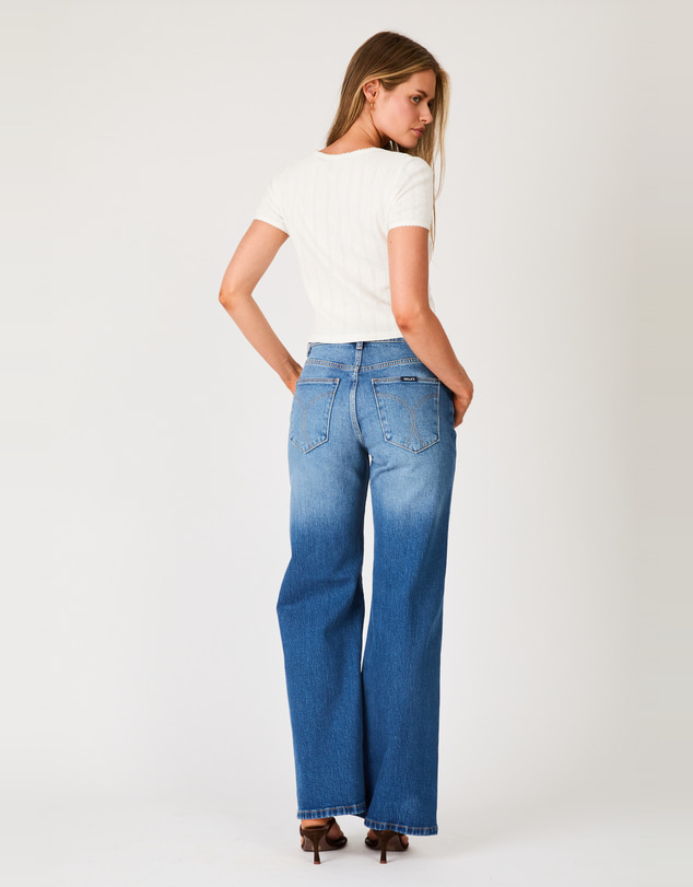 Rolla's - Pointelle Cross Over Top - White