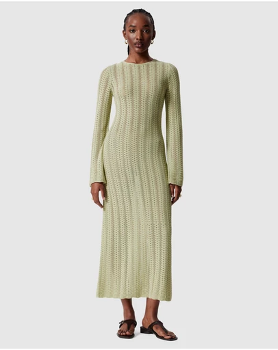 & Other Stories - Pointelle-Knit Midi Dress