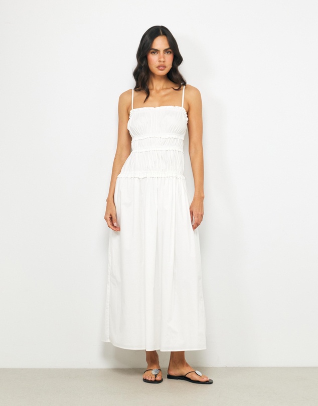 AERE - Auri Cotton Midi Dress