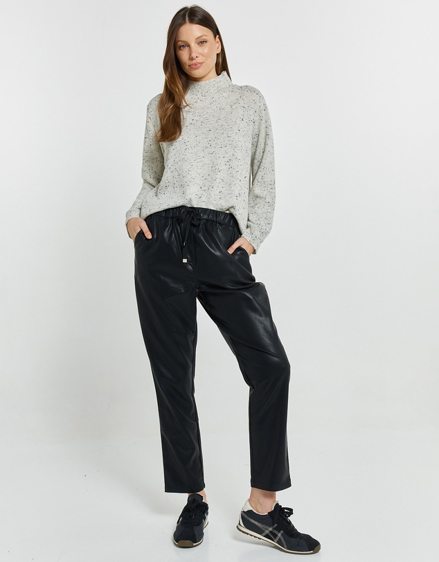 Betty Basics - Poppy PU Jogger