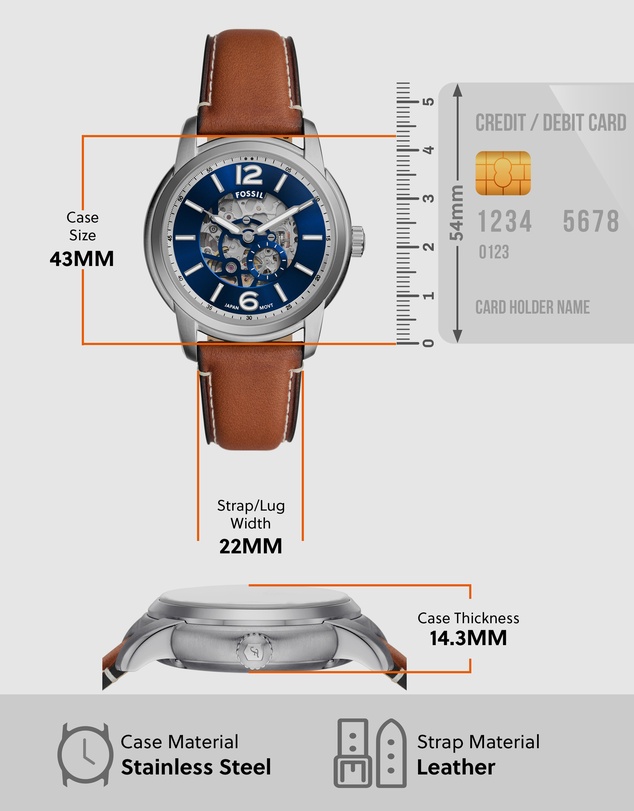 Fossil - Fossil Heritage Brown Analogue Watch