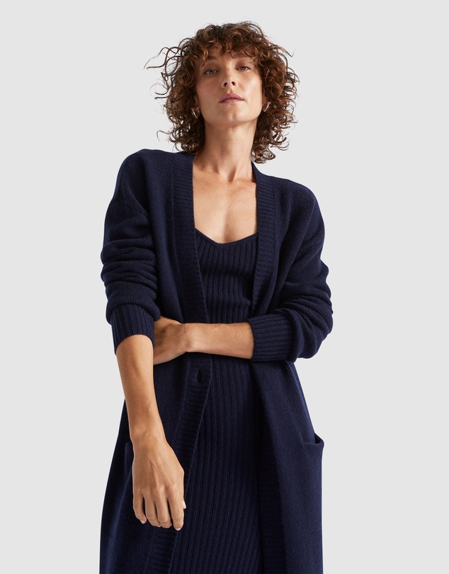 Seed Heritage - Merino Wool Longline Cardigan