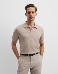 Country Road - Australian Merino Short Sleeve Trophy Knit Polo