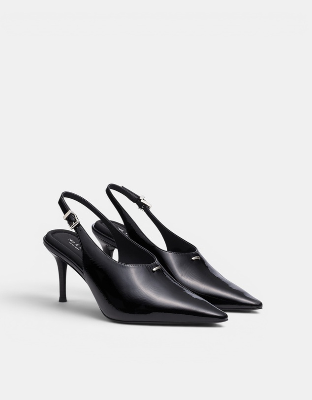 rag & bone - Mercer Leather Slingback Heels