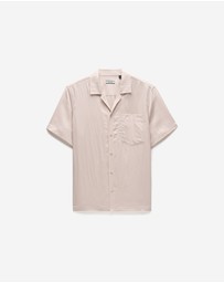 Calibre - Washed Twill Short Sleeve Shirt Musk