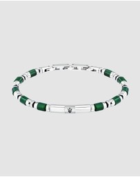 Maserati - Maserati Men's Iconic Agate Green Bracelet