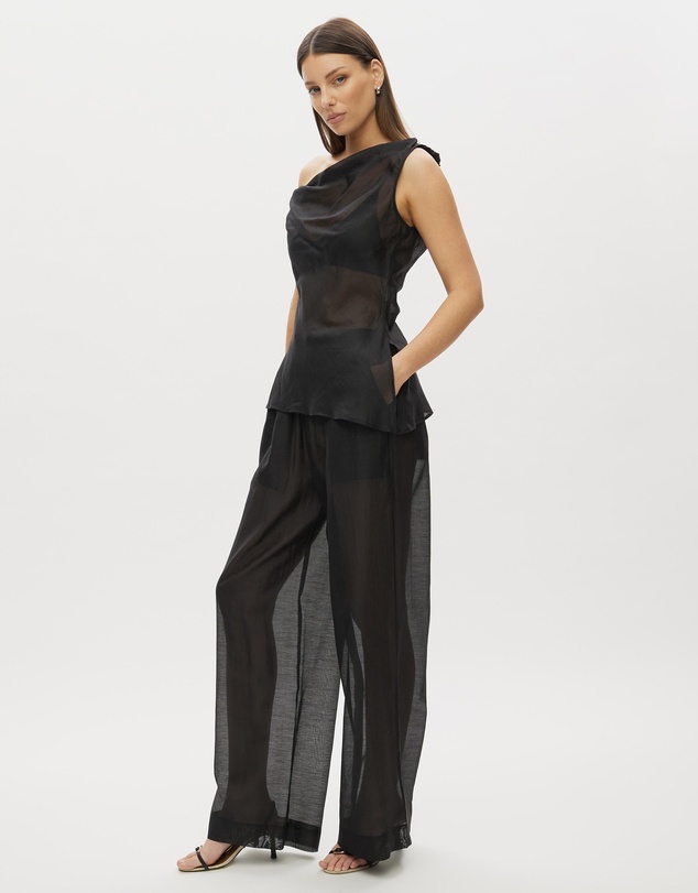 Lover - Layla Asymmetric Sheer Top