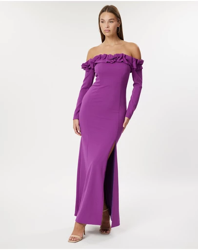 Romance by Honey and Beau - Aria Off Shoulder Maxi Dress