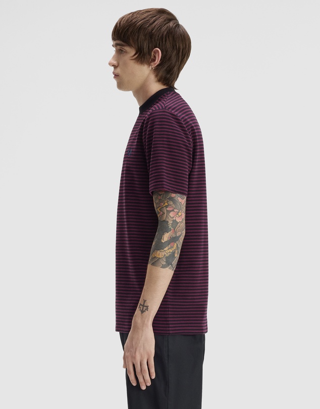 Fred Perry - Fine Stripe Heavy Weight T-Shirt