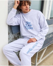 Skwosh - You Little Ripper Crew Neck Sweat in Grey Marle