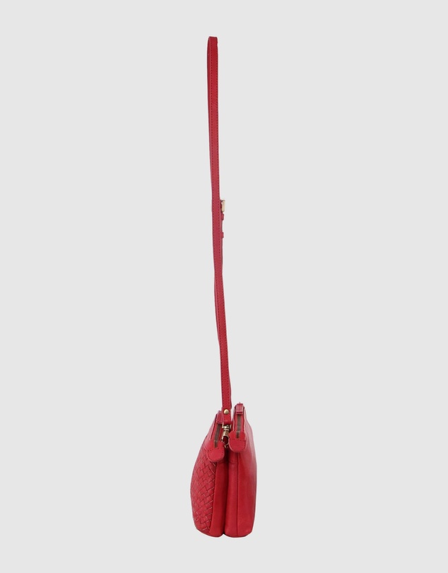 Pierre Cardin - Woven Leather Cross-Body Clutch