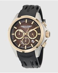 Aston Martin - HLC Chronograph Solar Black Silicone Strap Watch