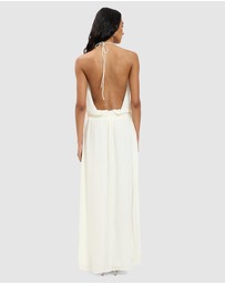 With Harper Lu - Draped Backless Gown