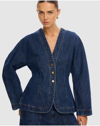 KIVARI - Jessica Denim Barrel Jacket