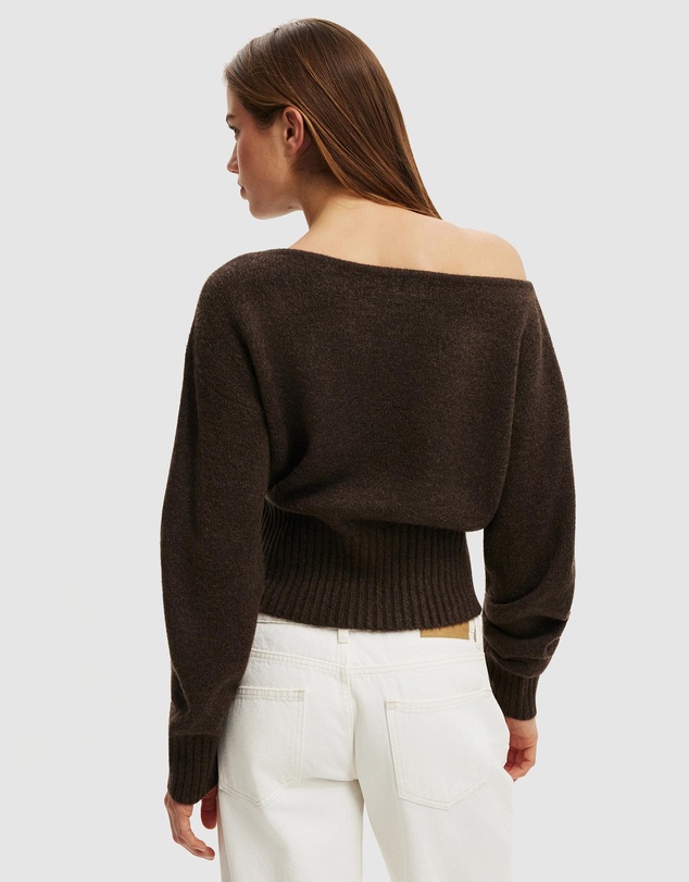 Cotton On - Softest Luxe Off Shoulder Knit