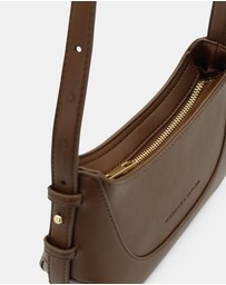 Morgan & Taylor - Aurora Shoulder Handbag in Chocolate Brown