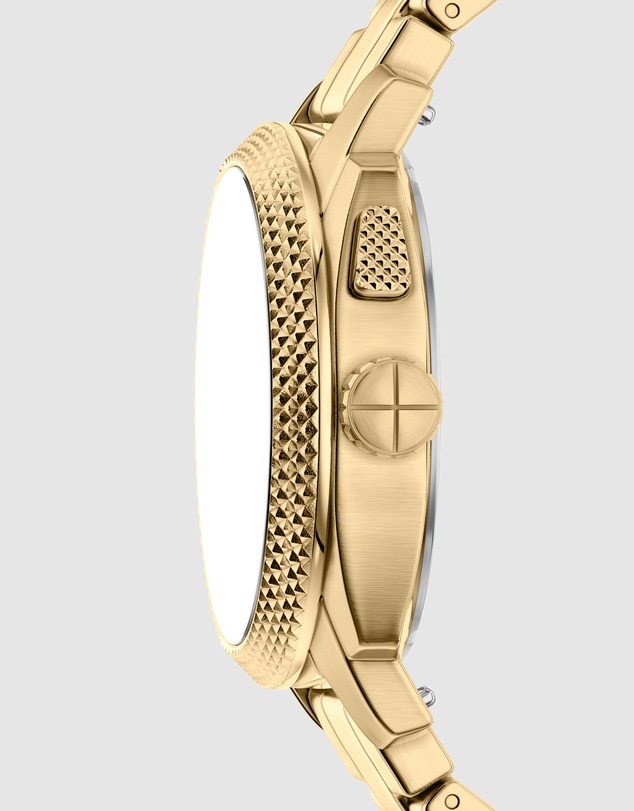 Fossil - Machine Gold Tone Analogue-Digital Watch