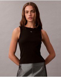 Calvin Klein Jeans - Cotton Stretch Ribbed Tank Top