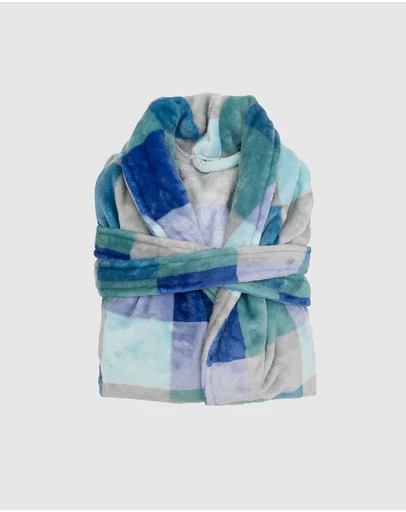 Bambury - Charlie Checkered Ultraplush Robe