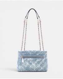 GUESS - Giully II Convertible Denim Flap Bag