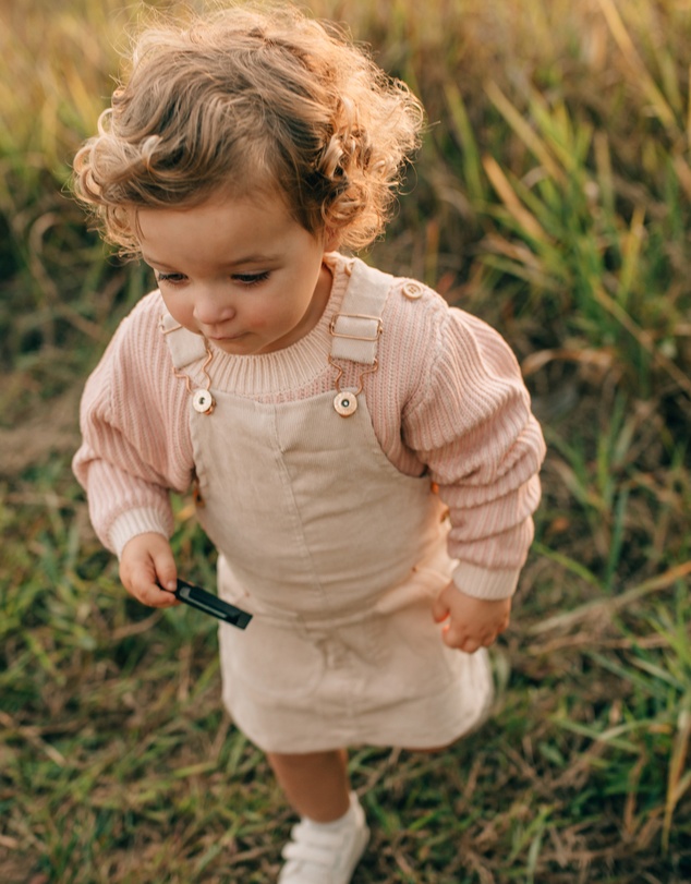 WITH LOVE FOR KIDS - Hazel Cord Pinafore Dress - Kids