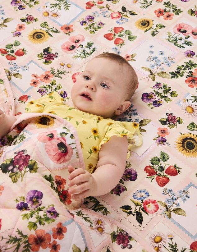 Kip&Co - Sweet Life Organic Cotton Baby Fitted Sheet Cot - Babies