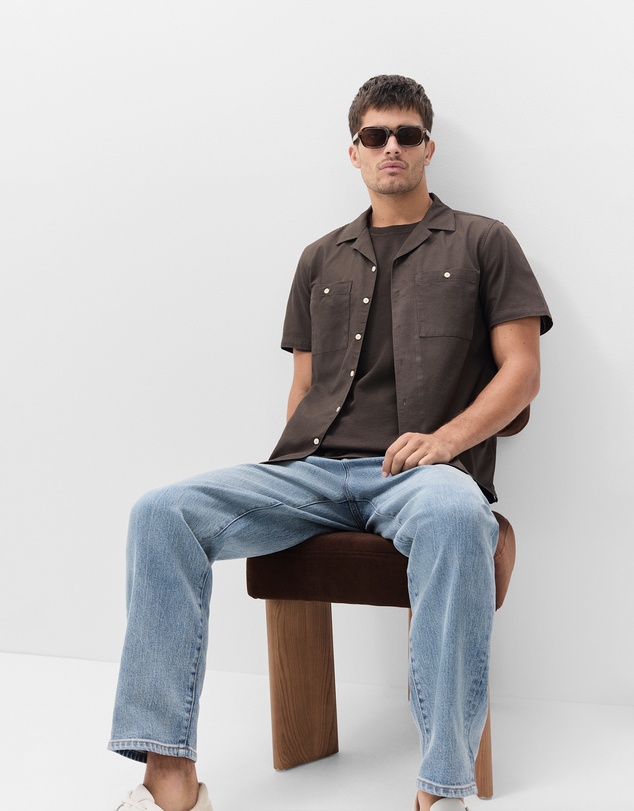 UNISON - Brushed Safari Regular Fit Shirt