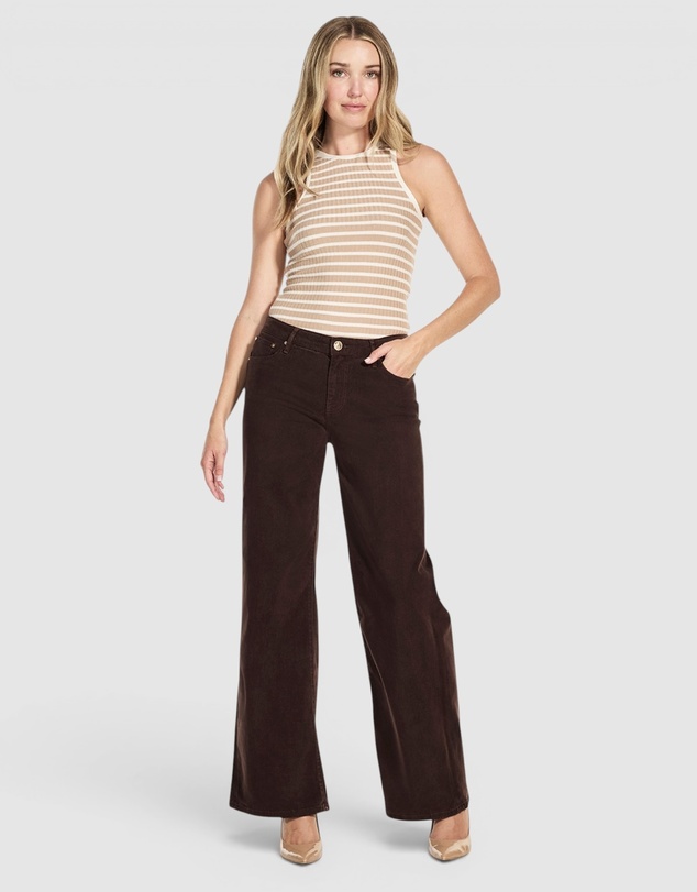 GUESS - Mid-Rise Sexy Palazzo Wide Leg Jeans