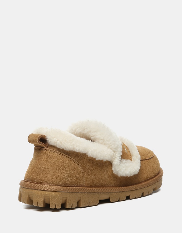 EVERAU - Australian Shepherd Ugg Rilee Loafer Cow Suede Upper House Shoes