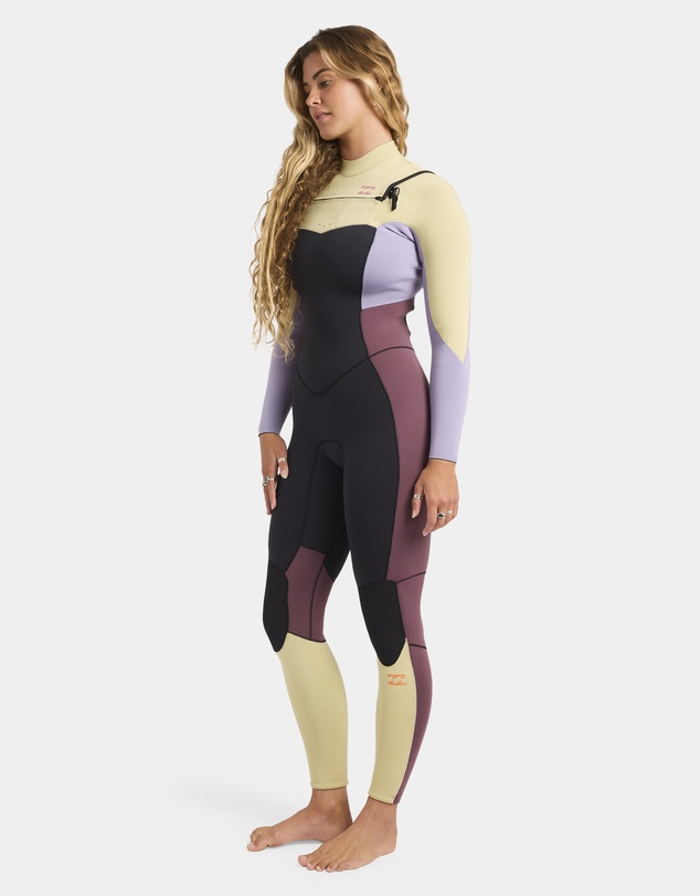 Billabong - Womens 3/2mm Synergy Natural Chest Zip Steamer Wetsuit