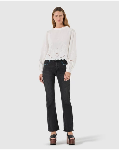 Rolla's - Midtown Boot Jean - Black Rock Gem