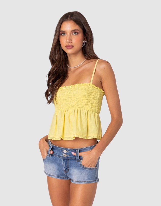 EDIKTED - Millie Scrunch Tank Top