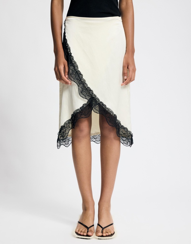 Lover - Thea Lace Trim Wrap Skirt