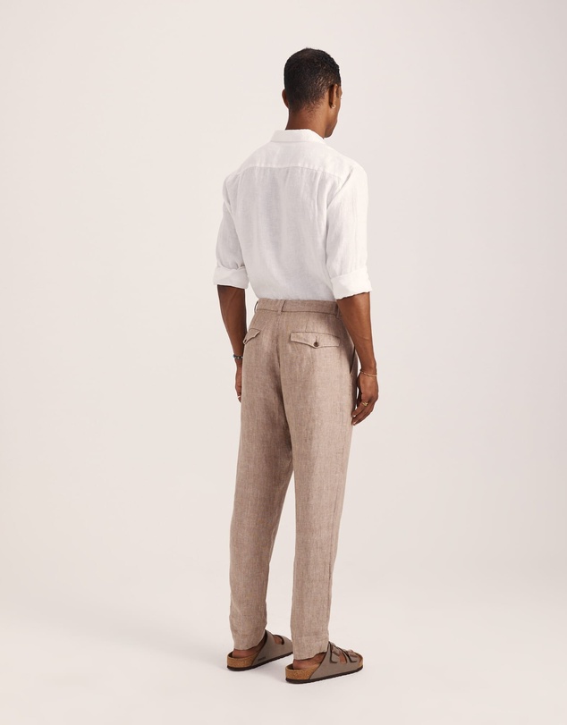 SABA - Wade Pleat Front Linen Pant