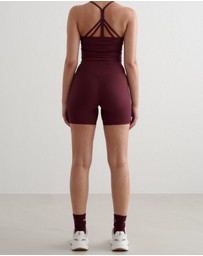 Aim'n - Ribbed Performance Midi Biker Shorts