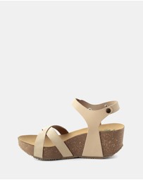 BioNatura - Willow Leather Wedge Heels