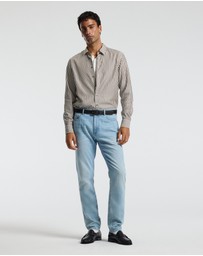 Calibre - Fluid Stripe Shirt Chocolate