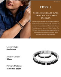 Fossil - Jewelry Silver Tone Bracelet
