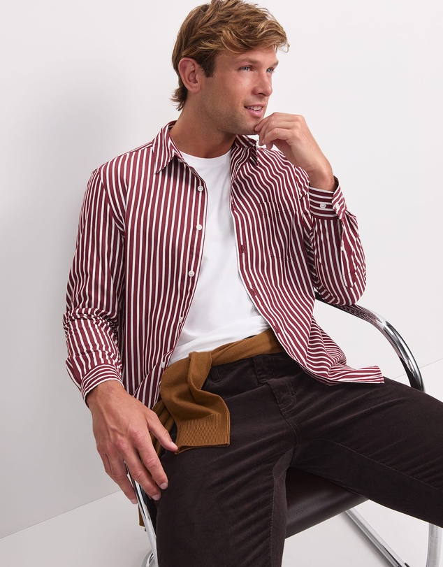 Sportscraft - Ryan Stripe Long Sleeve Shirt
