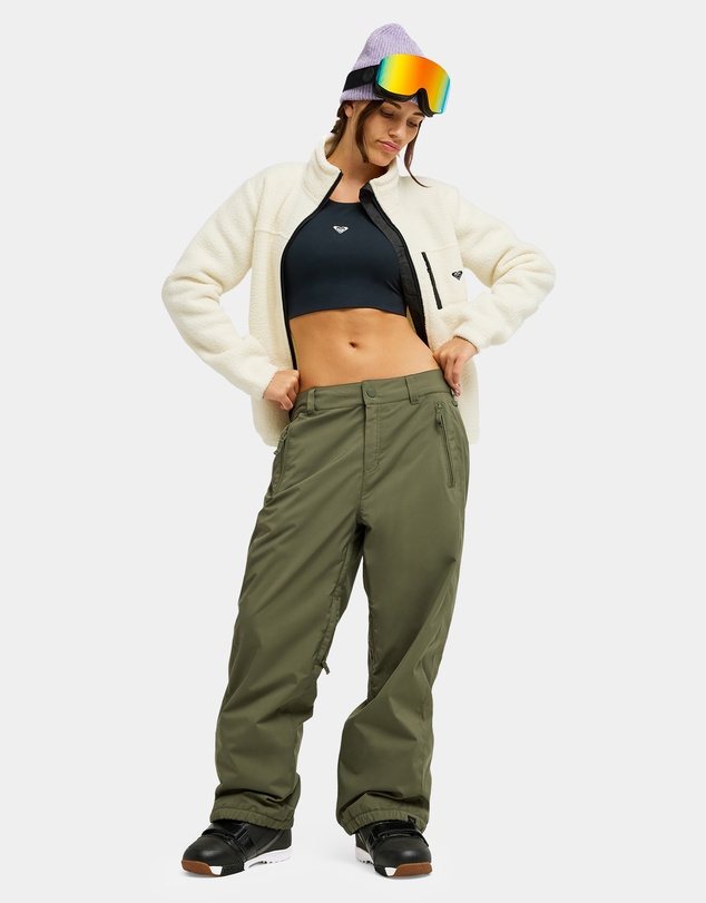Roxy - Womens Alabama Full Zip Solid Technical Fleece
