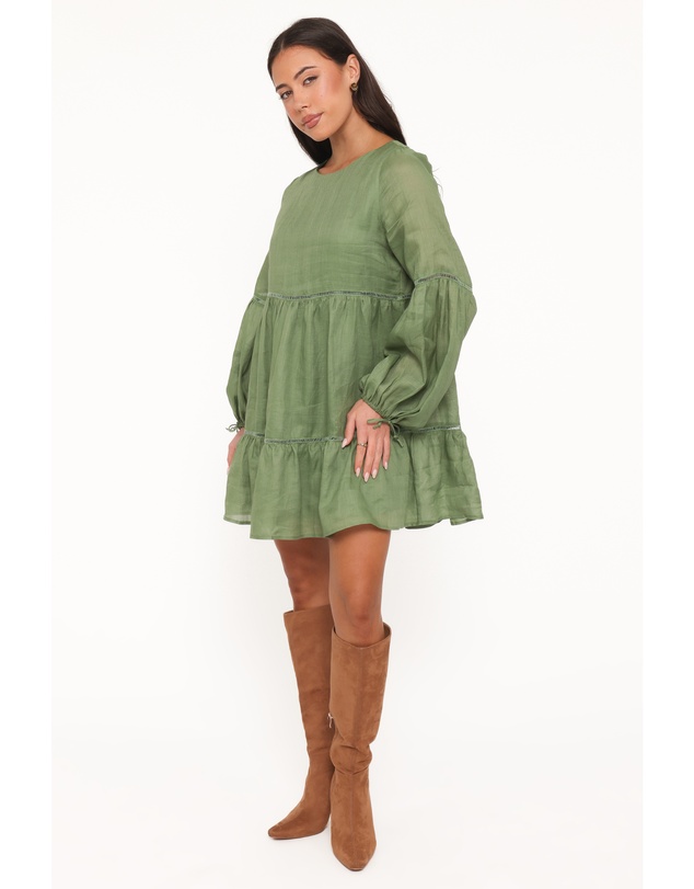 Petal & Pup - Sinead Mini Dress - Olive
