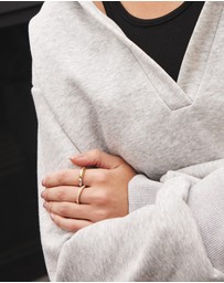 Ania Haie - Gold Shell Pearl Beaded Ring