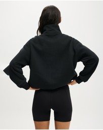 Cotton On Body Active - Plush Half Zip Sweatshirt