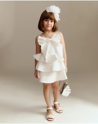 Bardot Junior - Tulip Lace Bow Dress - Kids-Teens