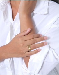 Elli Jewelry - Ring 3 in 1 Design Brass Collection