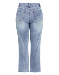 City Chic - Plus size Pia Fit Bootleg Jean - light wash