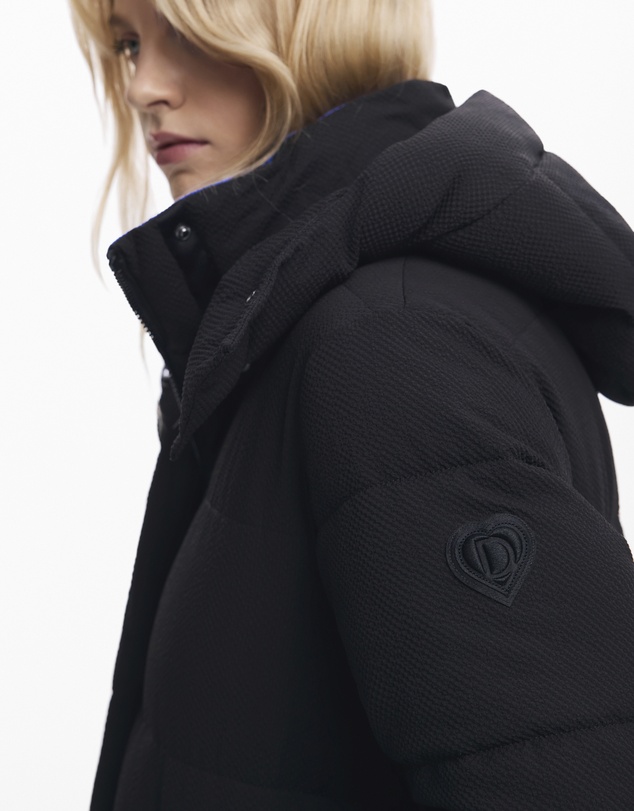 Desigual - Long padded puffer jacket